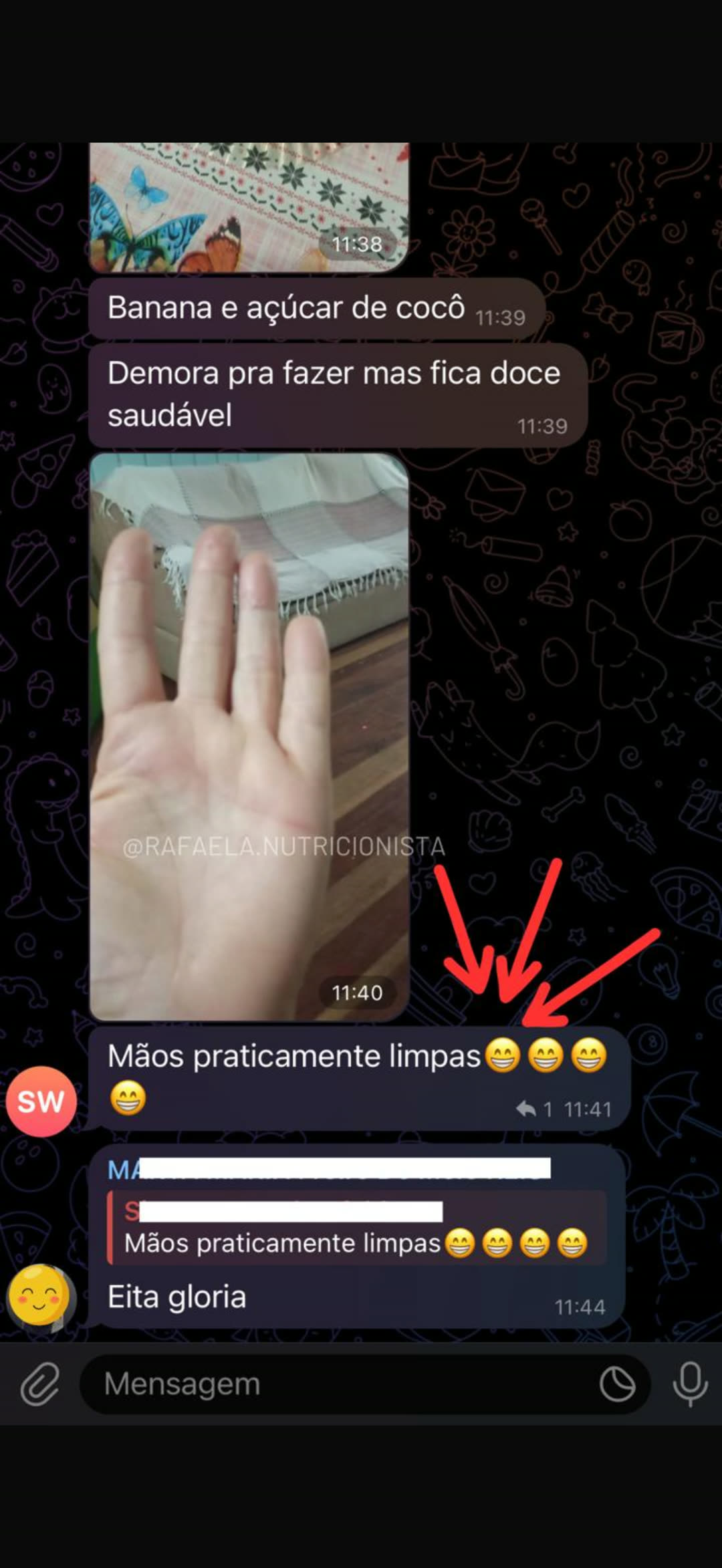 Relato: mãos praticamente limpas